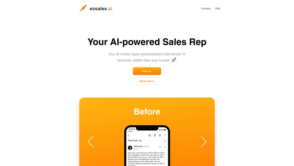 ezsales.ai : GPT-4 Leads, LinkedIn Export, AI Emails, Contact Finder