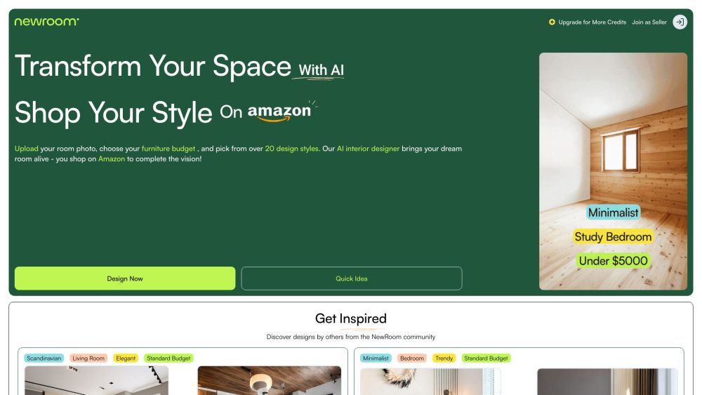 NewRoom: AI Design Tool with Amazon, Save Time & Money on Home Design