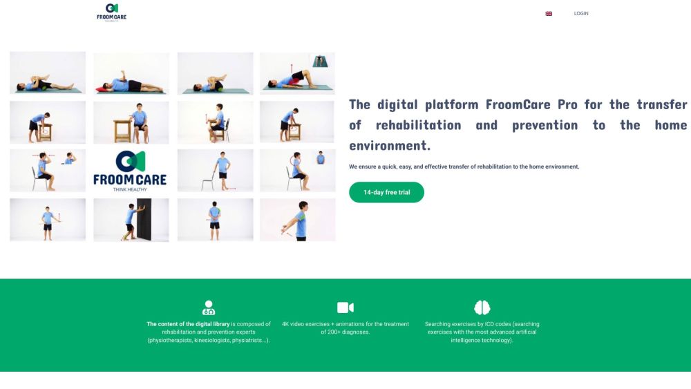 FroomCare Pro: AI Physio, 1000+ Exercises, Progress Tracking