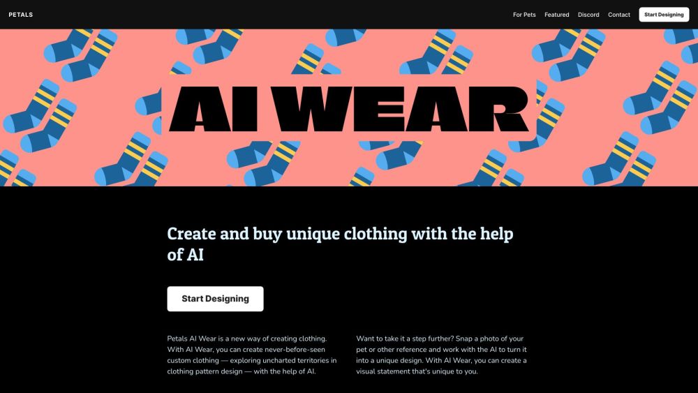 Petals: AI-Driven Custom Clothing Design & Easy Online Ordering