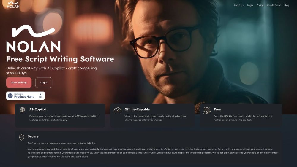 NolanAi: AI Script Formatting Software for Industry-Standard Screenplays