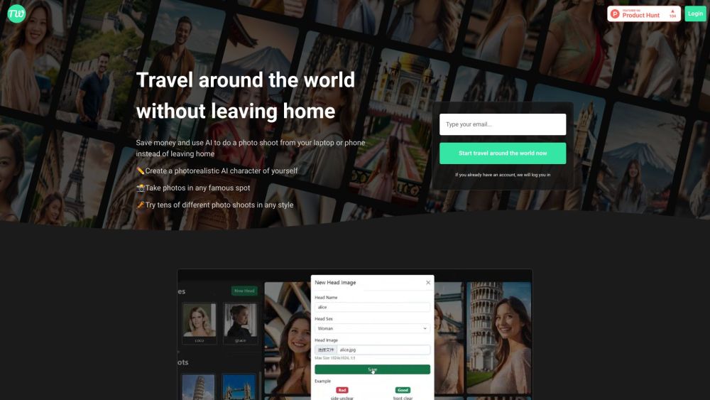 TravelAroundTheWorld.app: AI Photo Shoots, Save Money & Style Anywhere