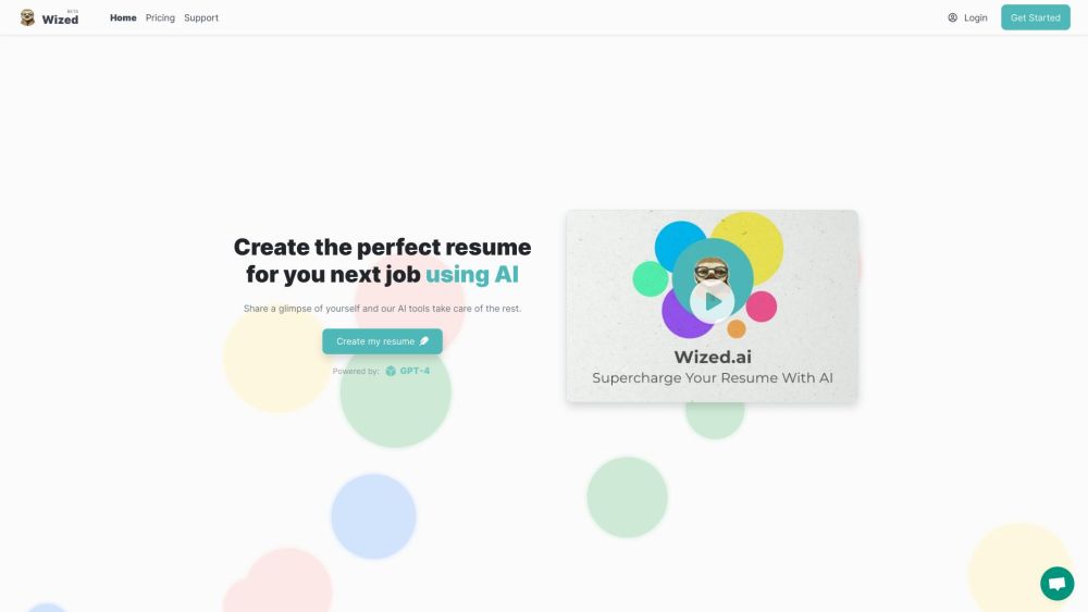 Wized.AI: GPT Resume Generator - Stand Out from the Competition