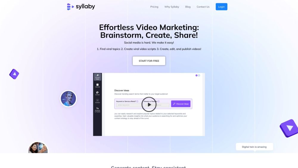 Syllaby.io: AI Video Tool for Efficient Social Media Marketing