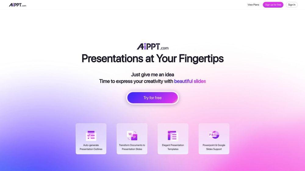 AiPPT: AI-Powered Slides, Templates, PowerPoint & Google Sync