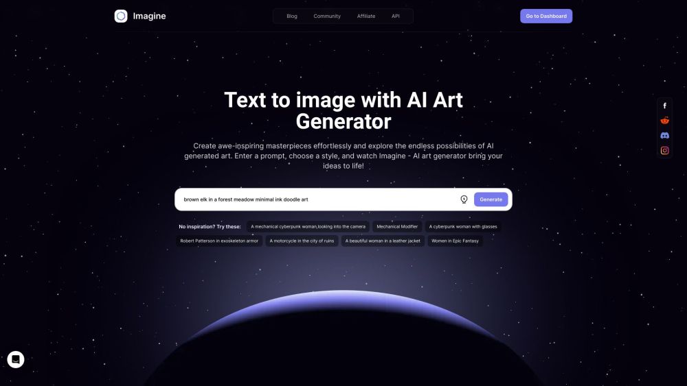 Imagine AI Art Generator: Transform Text to Unique, Stunning Artwork