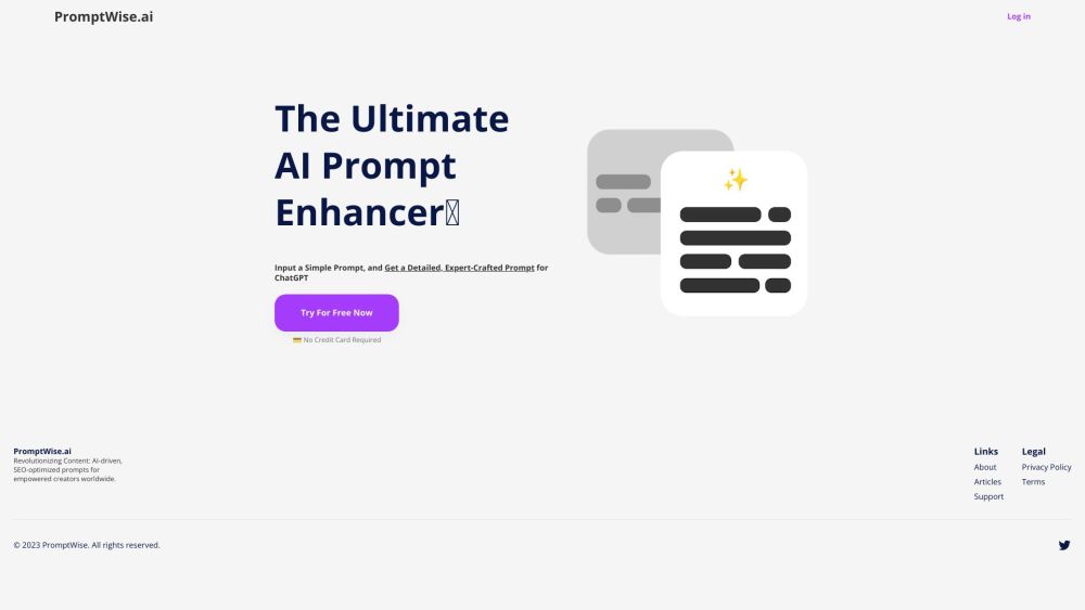 PromptWise.ai: AI-Powered Prompt Enhancer for Expert ChatGPT Prompts