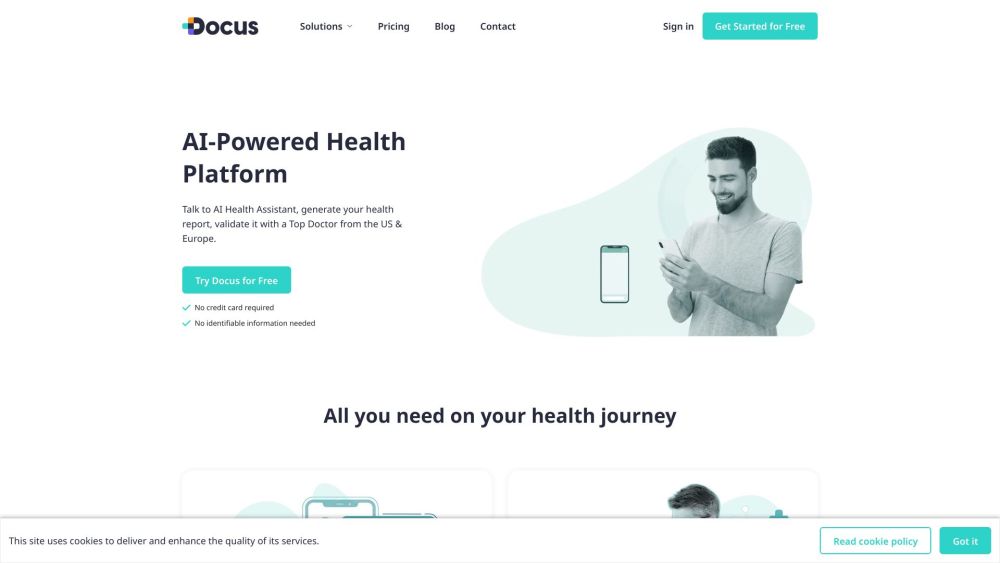 Docus: AI Health Assistant, Reports, Top US & EU Doctor Validation