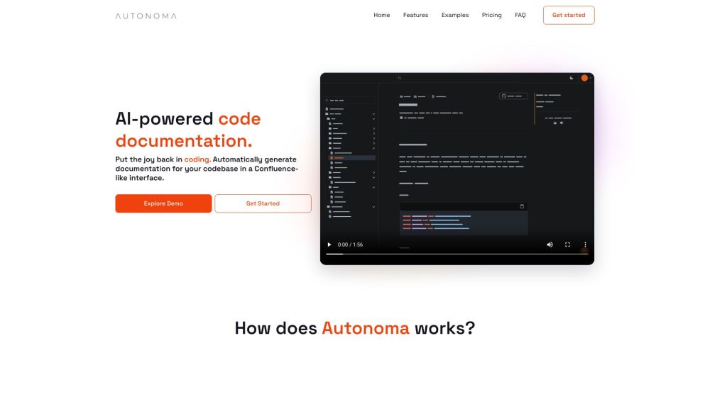 Autonoma: AI-Powered Tool - Automates, Structures & Maintains Code Docs