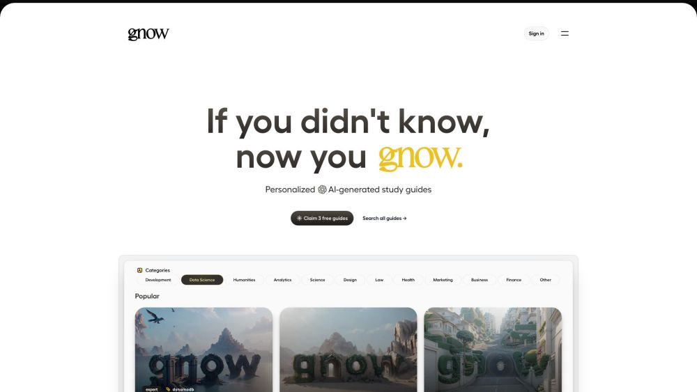 Gnow: Personalized AI Education Platform – Built Just for You