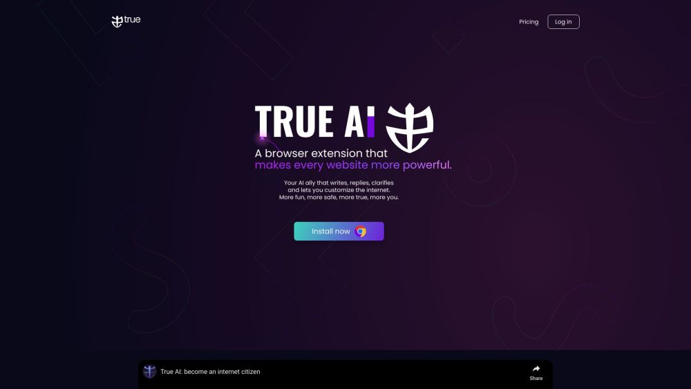 True Extension: Free AI Tool for Safe, Verified Online Writing, No Spam