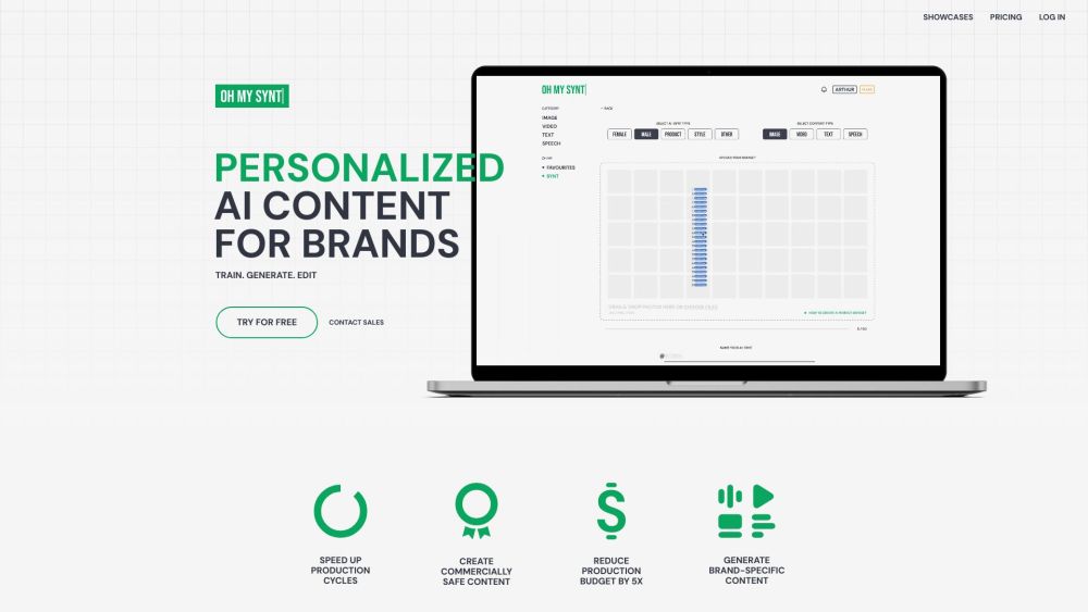 OHMYSYNT : AI Content Personalization for Marketers' Brands & Styles