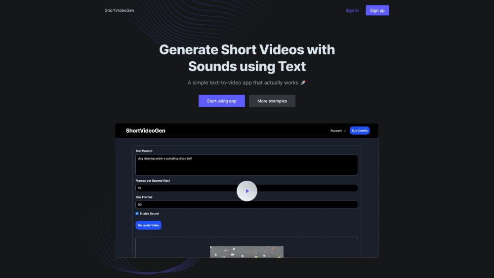 ShortVideoGen: AI Text-to-Video App with Advanced Audio & Video Models