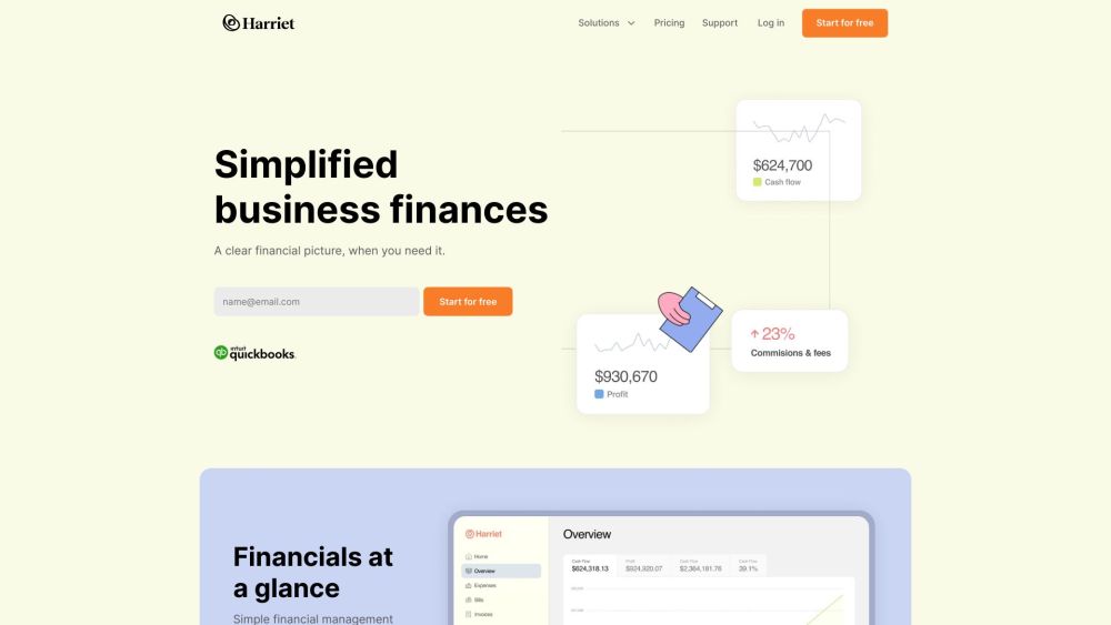 Harriet: Financial Insights & Flat-Fee Bookkeeping for Time-Strapped SMEs