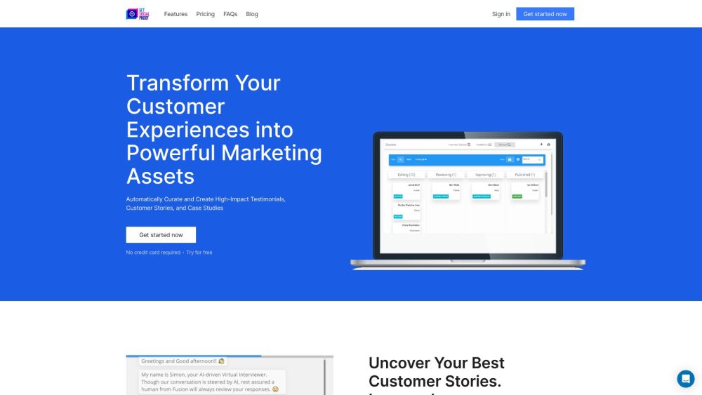 Testimonializer: Collect and Transform Customer Testimonials Seamlessly