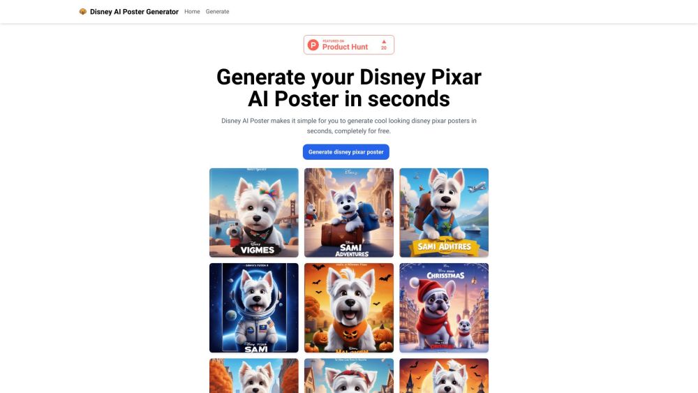 Disney AI Poster: Free Tool for Stunning Disney Pixar Posters