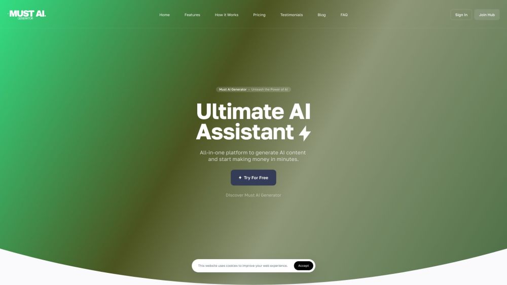 Must AI Generator: Write, Chat, Design, Code, Speak