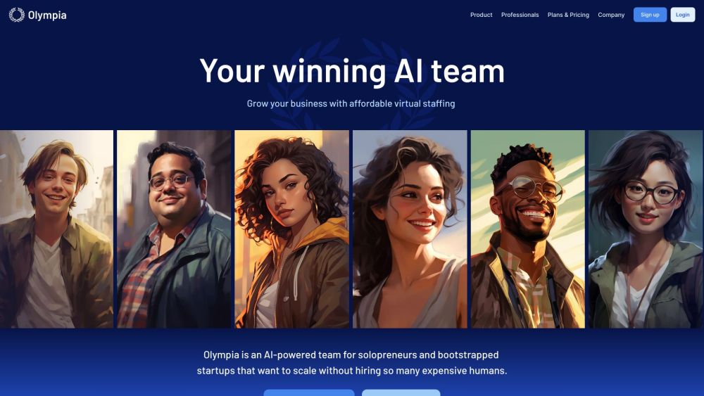 Olympia: AI Staffing Platform for Entrepreneurs to Streamline Operations