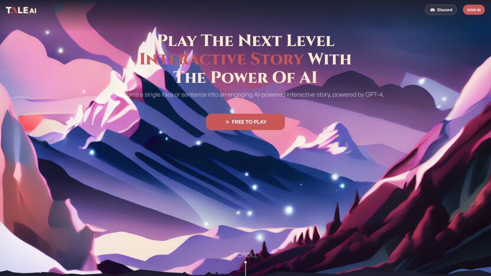 TaleAI: Interactive AI-Powered Story Games Creation Platform