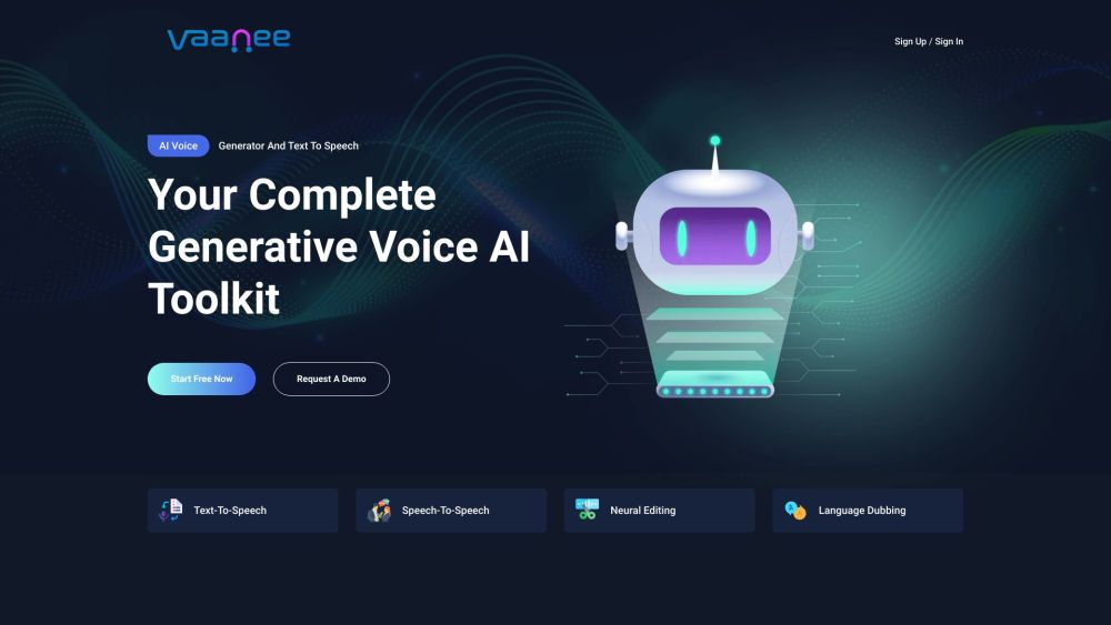 Vaanee AI: Generative Voice Toolkit for Realistic Human-Like Voiceovers