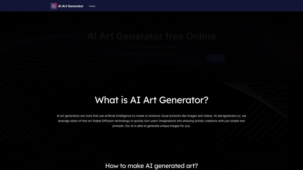 AI Art Generator: Stable Diffusion Tech for Unique Creations