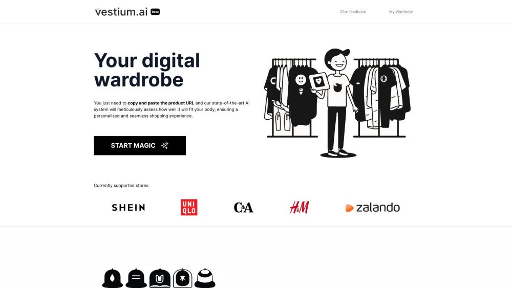 Vestium AI: Transform Online Clothes Shopping - Perfect Size with AI