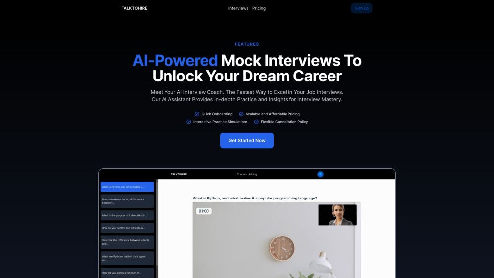 Talktohire: Mock Interviews for Student Success : AI-Driven Solution