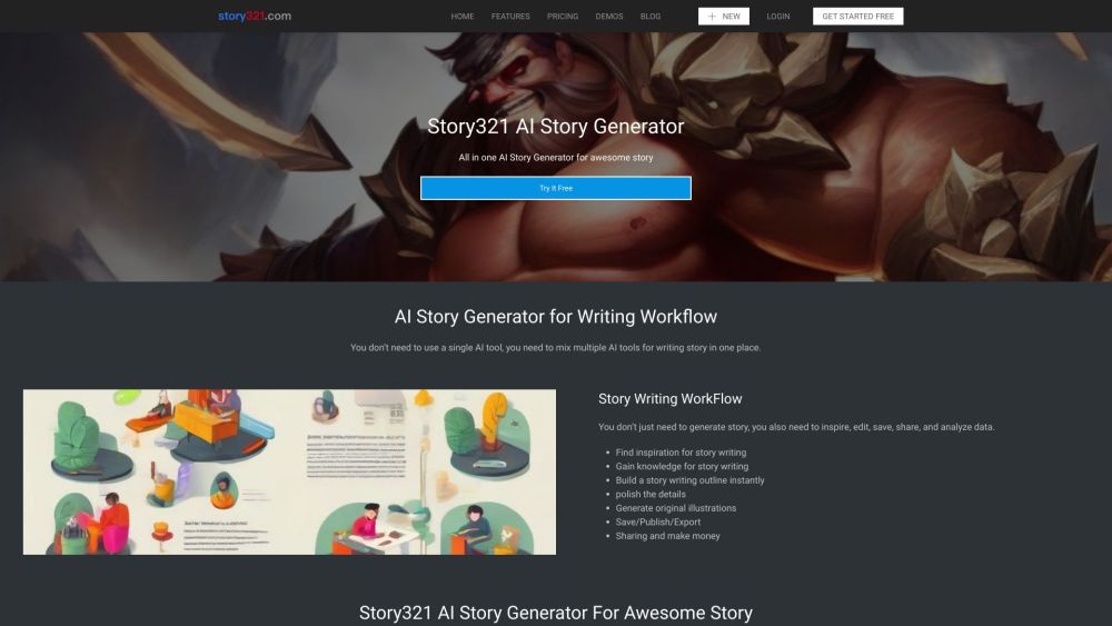 Story321 AI Story Generator : Ultimate AI for Incredible, Awesome Stories