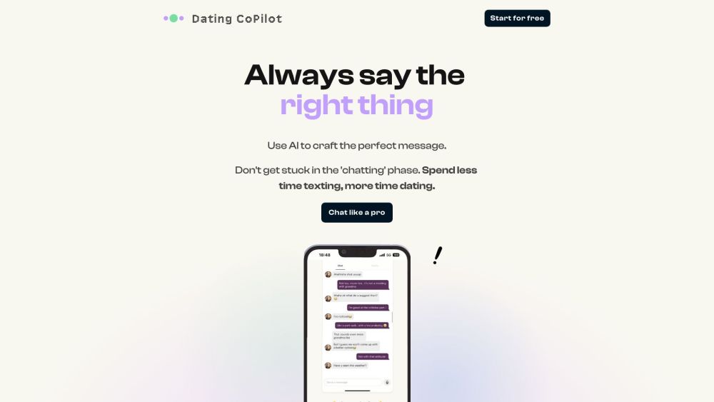 Dating CoPilot: AI-Powered App for Enhanced Online Dating Experience