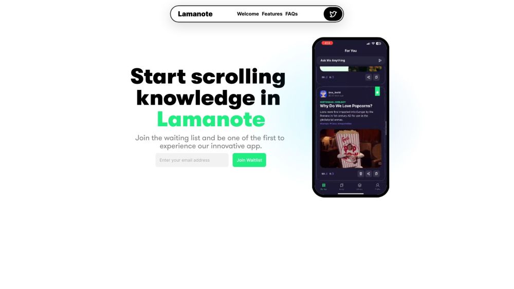 Lamanote: AI Learning & Social Media Scrolling Fusion App