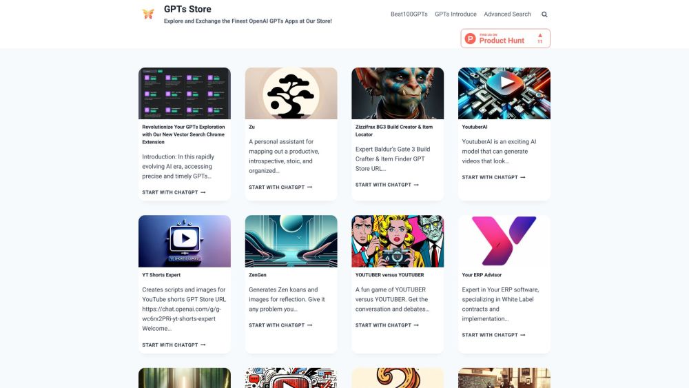 GPTs Store: Innovative Platform for Diverse GPT Info Sharing