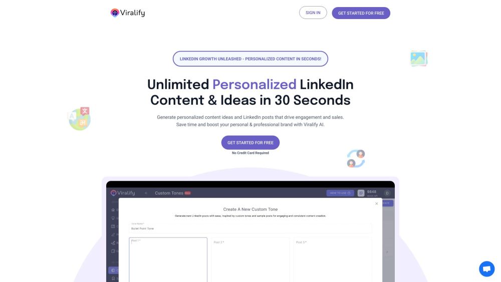 Viralify AI: Personalized LinkedIn Content to Boost Engagement & Sales