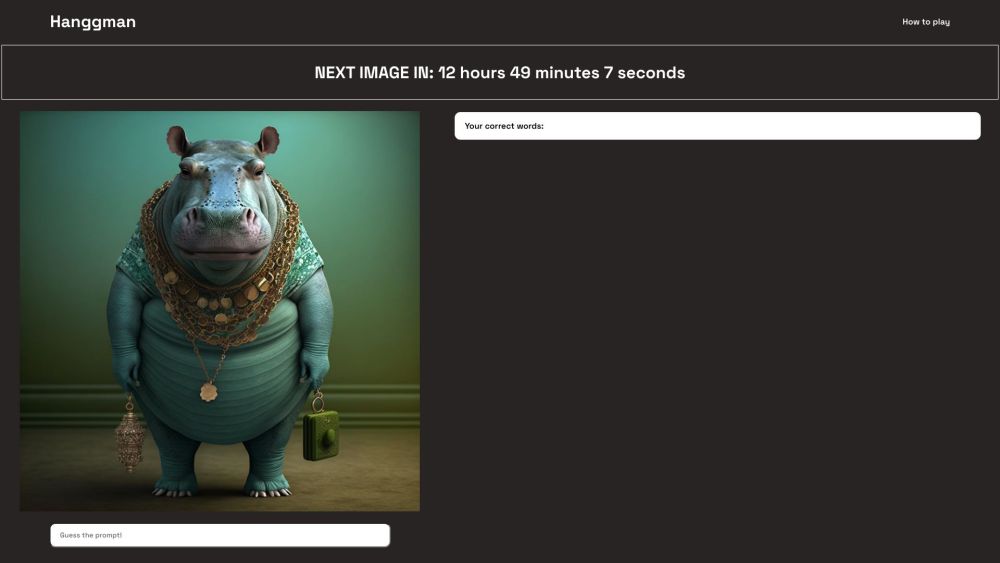 Hanggman AI: Fun Game Merging Hangman Concept with AI Imagery