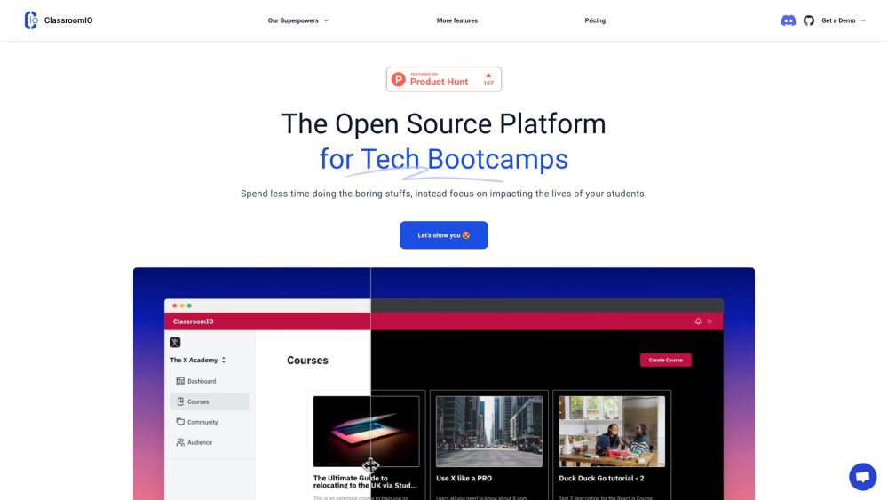 ClassroomIO: Open-Source Platform for 10x Productive Teaching & Learning