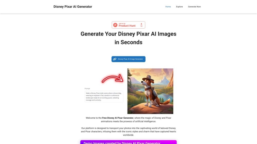 Disney AI Pixar Generator: Create Free Disney Images Instantly