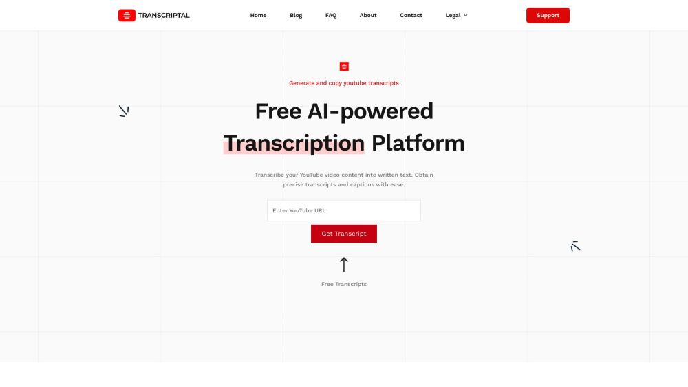 Transcriptal: Fast, Accurate AI YouTube Transcriptions