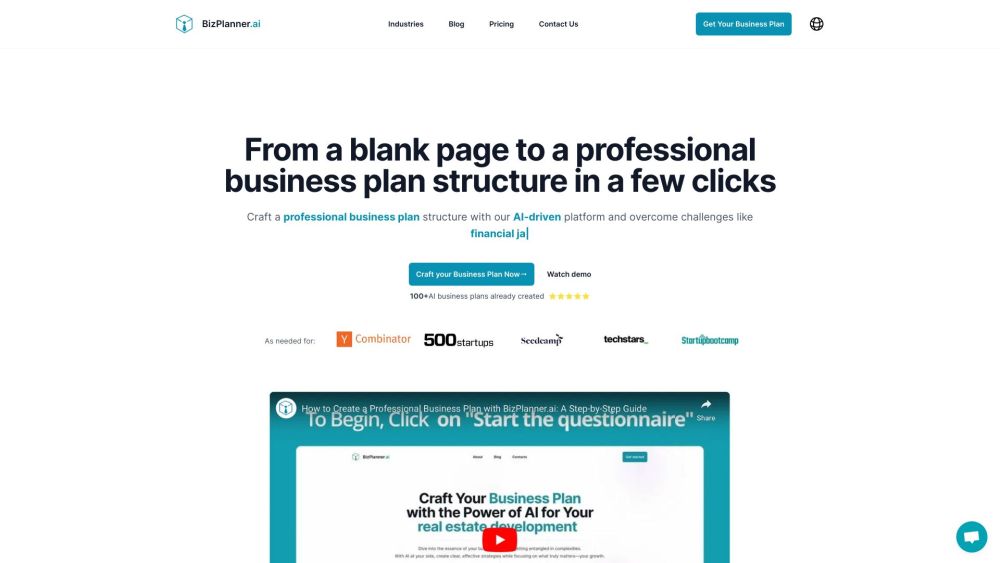 BizPlanner.ai: AI-Powered Plan Generator & Writer, Effortlessly Detailed