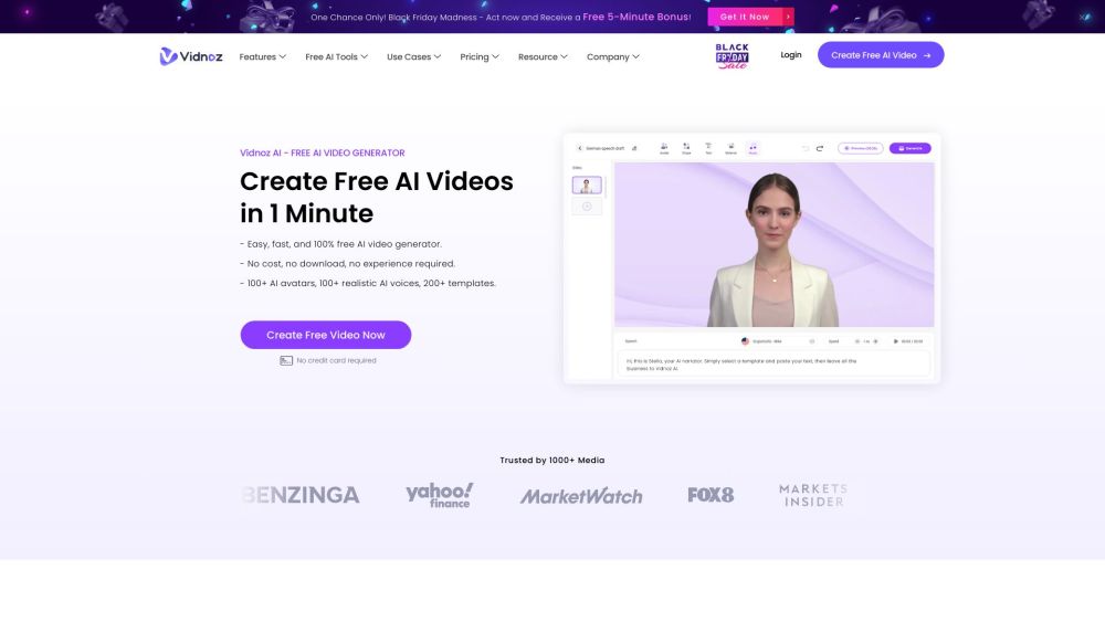 Vidnoz AI Tools: Free Online Video Creation with Intelligent Automation