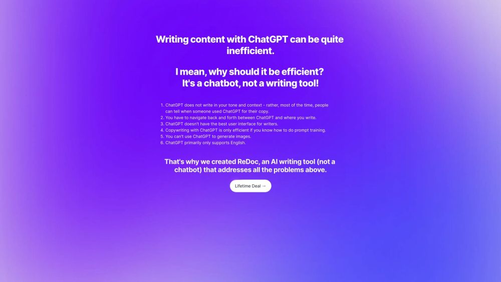 ReDoc: AI Writing Tool for Efficient, Accurate Content Creation