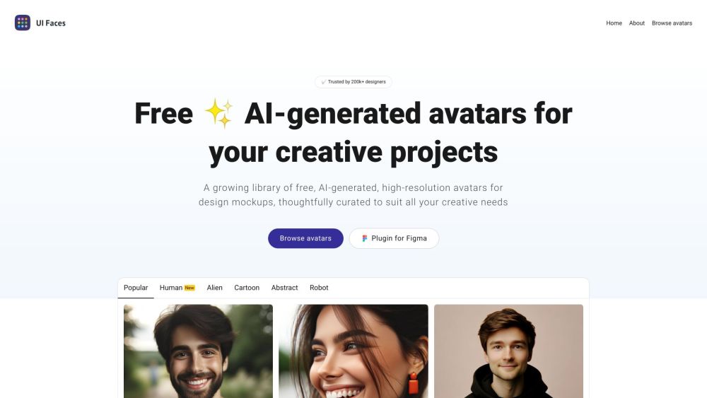 UI Faces: Free, AI-Generated Avatars for Design Mockups and Creativity