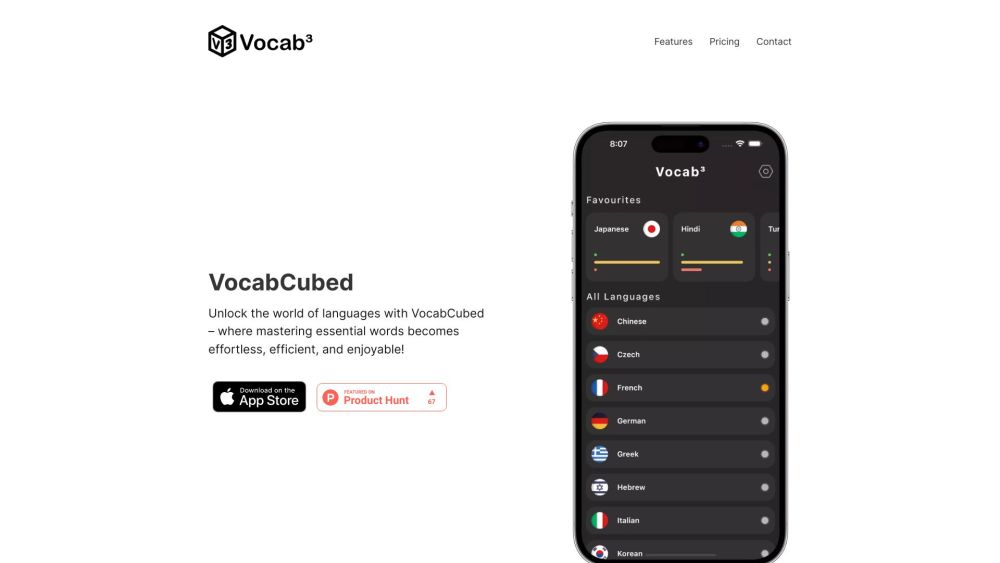 VocabCubed: Master Languages Effortlessly, Efficiently, and Joyfully