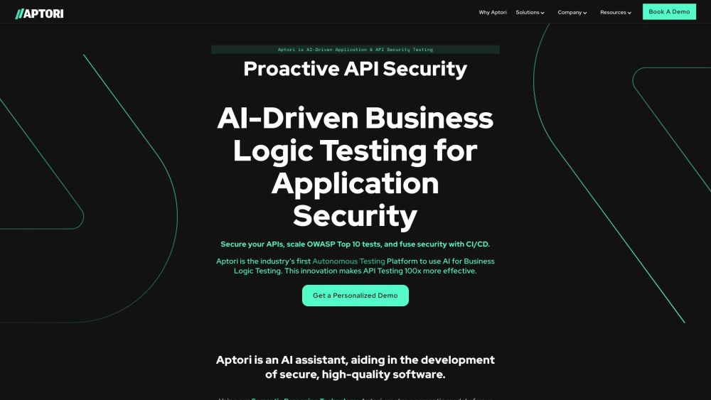 Aptori : AI-Powered Business Logic Testing for App Security