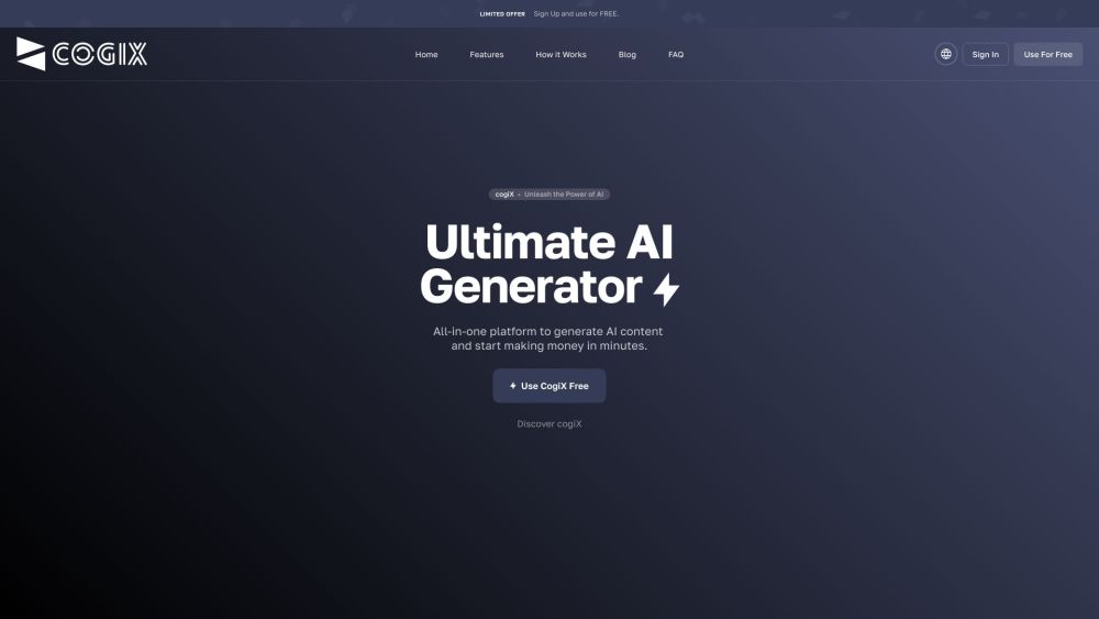 CogiX : All-in-One AI Platform for Content Generation