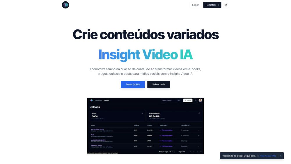 Insight Video IA: Repurpose Videos into E-books, Articles, Quizzes, Social Media