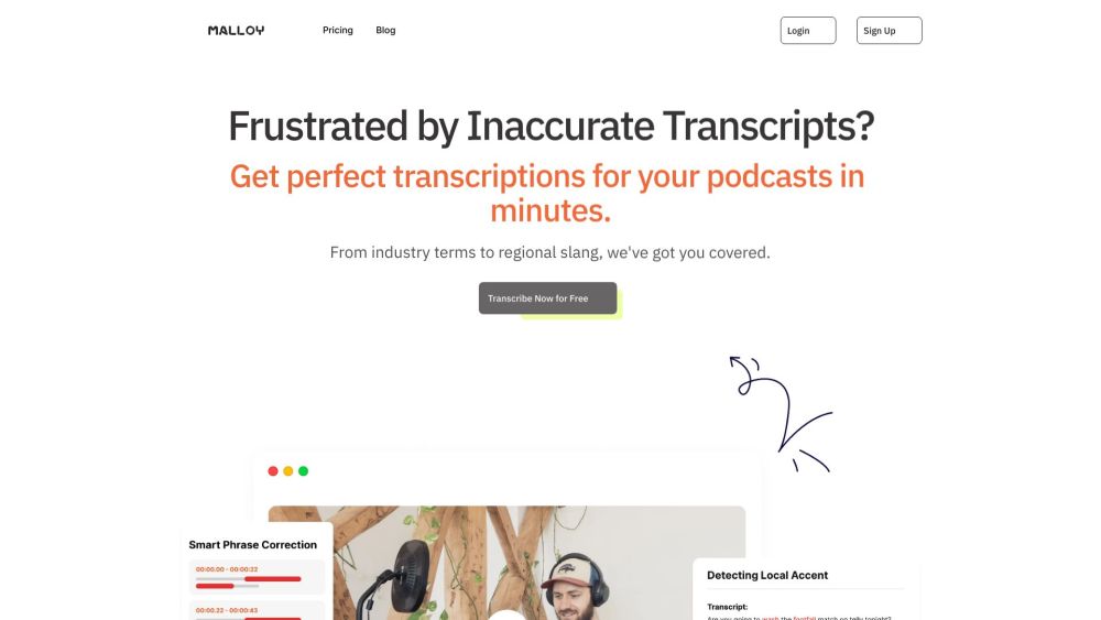 Malloy: Rapid, Flawless AI Video Transcription in Minutes