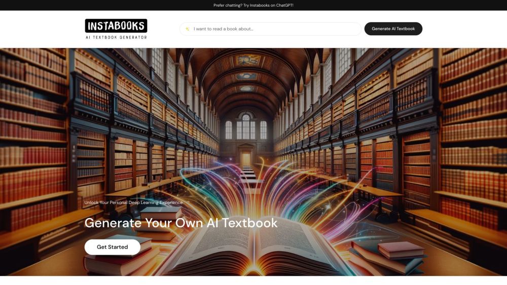 Instabooks AI: World's First Custom AI Textbook Generator, Any Topic