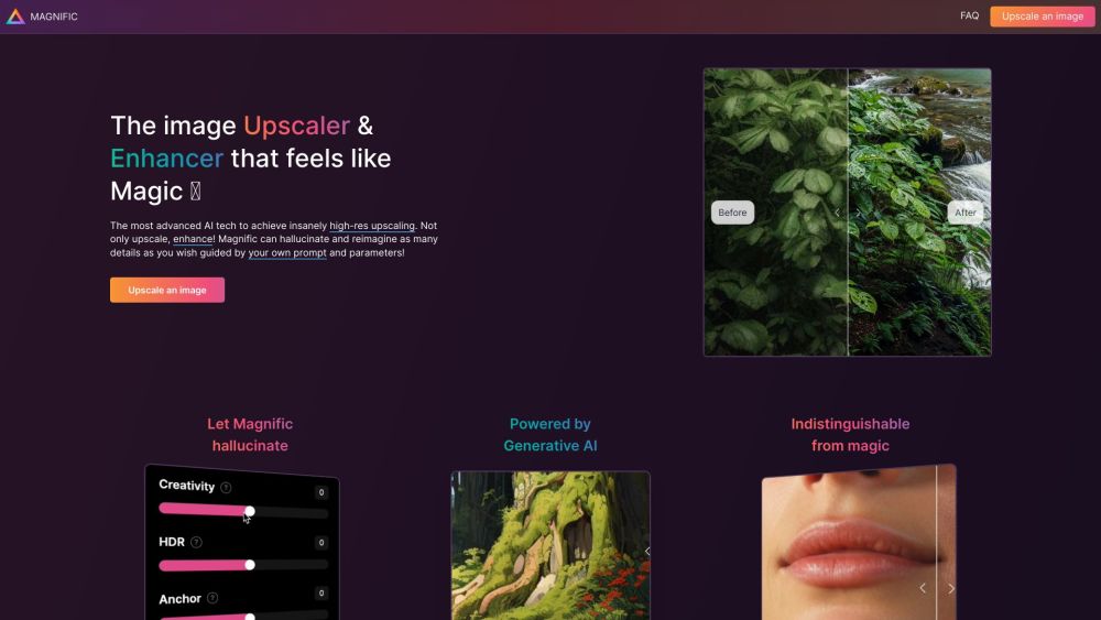Magnific AI: Upscaler & Enhancer - Most Advanced AI Technology