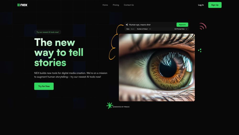 NEX: AI-Powered Creativity Platform for Visual Storytelling