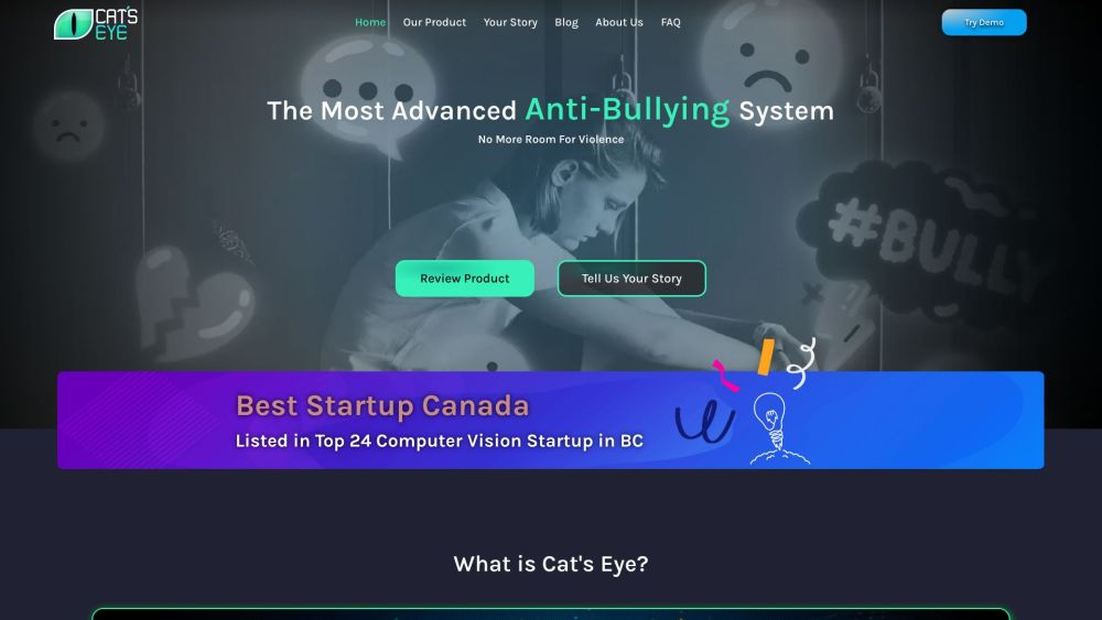 Cat's Eye: AI Software to Prevent Bullying and Violence in Schools