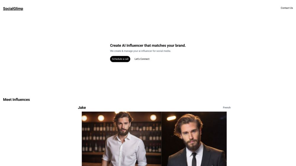 SocialGlimp: High Quality AI Influencer Creation Specialists